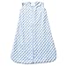 HALO Sleepsack Plush Dot Velboa Wearable Blanket, Blue, Medium