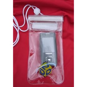 Clear (white) Waterproof Pouch / Bag for Mobiles iPODs Cameras