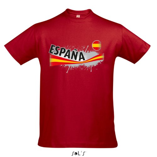 Fanshirt Herren ESPANA, Spanien Ländershirt EM / WM Trikot S-XXL , Red , XL