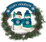 Seattle Mariners 20 Inch Team Snowman Wreath