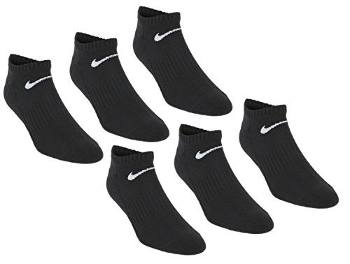 Nike Men's No-show Cotton Socks (Medium (shoe size 6-10), Black)