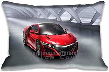 Custom Design 2016 Acura NSX Pillow Cases Zippered , Standard Queen Size Cars Pillowcase - 20X30inch Cool Cars Cushion Covers Two Size Print