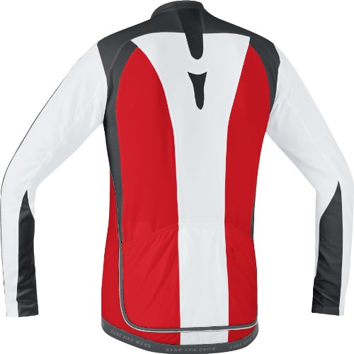 Gore Bike Wear Oxygen Full Zip Men's Tricot Top Long Sleeve - White, L