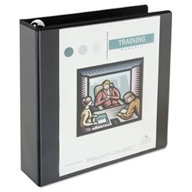 Comfort Grip Round Ring View Binder 2 Capacity 91/2 x 11 Black