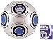adidas TerraPass Replique Soccer Ball, Metallic White/Pool/Dark Indigo, 5