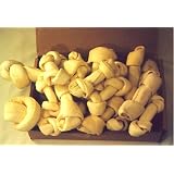 10 pcs of 4-5 White Rawhide Knotted Bones, 8 pcs of 6-7 White Rawhide Knotted Bones, 2 pcs...