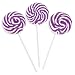 Purple Swirl Pops - Lollipop Suckers (2 dz)
