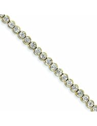 Genuine 14K Yellow Gold Diamond Bracelet 10 Grams Of Gold 100% Satisfaction Guaranteed.