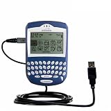 Classic Straight USB Cable for the Blackberry 6280 with Power Hot Sync and Charge capabilities - Gomadic Brand w/ TipExchange Technology