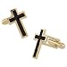 Cross Cufflink by Competition - Gold Gold plated