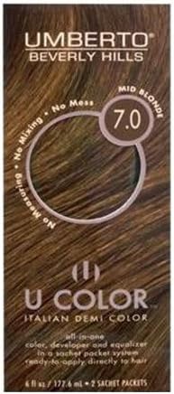 Umberto Beverly Hills U Color Hair Color - #7Mid Blonde Kit (Pack of 2)