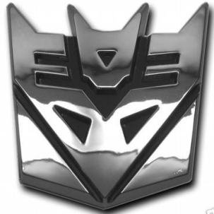 Deceptacon Transformer Chrome Emblem
