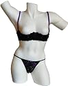 Hebe BH & Rio-String ouvert schwarz-lila