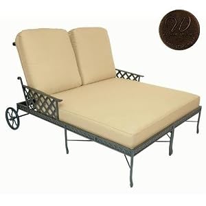 Windham Castings Savannah Tailored Back Deep Seating Double Chaise Lounge Frame Only,... by Windham Castings