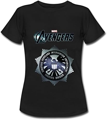 JIUDUIDODO Women's Marvel Avenger Age of Ultron T-Shirts M Black