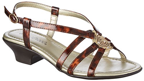 Easy Street Tripoly Women N/S Open-Toe Synthetic Slingback Sandal