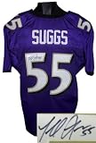 Terrell Suggs Autographed/Hand Signed Baltimore Ravens Purple Prostyle Jersey- JSA Hologram
