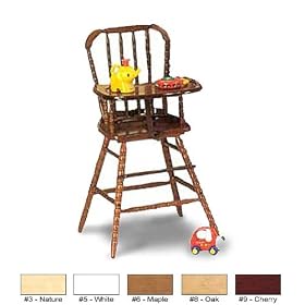 JENNY LIND STYLE HIGH CHAIR - White by ANGEL LINE