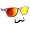 Pink Design Reflective Lenses
