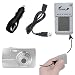 Olympus Stylus 710 Digital Battery Charger Kit - Contains multiple charging options, including AC Wall, DC Car and USB Port