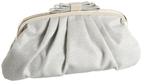 Menbur Pleated Metallic Clutch
