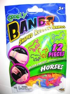 Googly Bands TRAIN Shaped Rubber Bands (12 pieces)