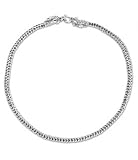 Men's Jewelry, Sterling Silver Chain Necklace, 'Dragon Art' 0.6 W 18.3 L