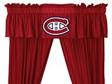 Montreal Canadiens Window Treatments Valance and Drapes