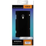 レイアウト ソニー・エリクソン Xperia™(X10、ドコモSO-01B)用ラバーコーティングシェルジャケット/マットブラック RT-SE10C3/B