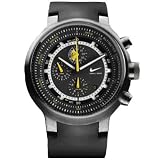 Nike Special Edition Lance Alti Chrono PU Watch - Titanium Black Maize - WA0056-002 by Nike