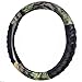 Rubber Car Floor Mats Black - Camo Inlay w/ Comfort Grip Steering Wheel Cover