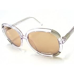 CHLOE 2119 CL2119 Transparent Violet C11 Sunglasses Brown Lens Size: 135