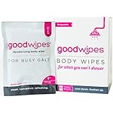 GoodWipes - Deodorizing Body Biodegradable Wipes - For Gals with Vitamin E and Aloe (10 Count)