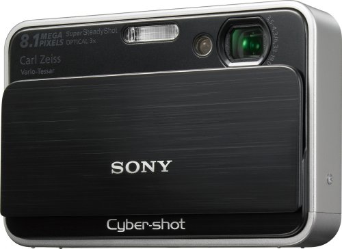Sony Cybershot DSC-T2 8MP Digital Camera with 3x Optical Zoom (Black) image