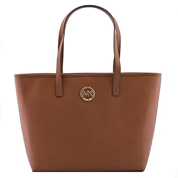 Michael Kors Jet Set Medium Travel Tote in Saffiano Leather Luggage (35S3GTVT2T) MK-