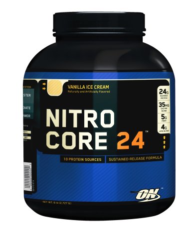 Optimum Nutrition Nitro Core 24, 6 lb, Caramel Toffee Fudge by Optimum Nutrition