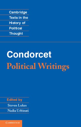 Condorcet: Political Writings (Cambridge Texts in the History of Political Thought)