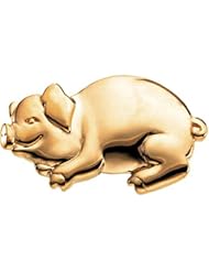 14K Yellow Gold "Bonnie the Pig" Brooch -- LIFETIME WARRANTY