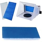 Master Airbrush&reg; Brand Hobby Airbrush Spray Booth Filter Set, Fits Master, Paasche, Sky Enterprise, Airhobby and Many Others.