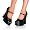 DOLLY-50, 5" Chunky Heel Mary Jane P/F Pump(Blk Pat,11)