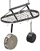 Kitchen & Housewares : Enclume DR4 Decor Collection Classic Oval-Shaped Ceiling Rack with Grid, Hammered Steel