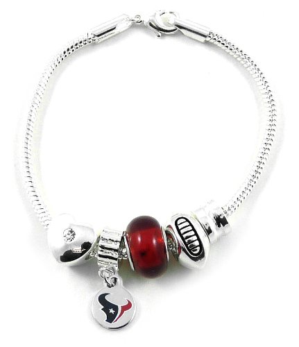 NFL Houston Texans Bead Bracelet