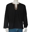 Gift for Men - Long Sleeve Casual Cotton Shirt Kurta India Chest 42 inches