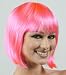 Short Hot Pink Straight Bob Cut Halloween Costume Wig