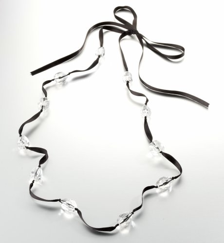 Autograph Long Facetted Bead Ribbon Necklace