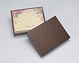 Rose Swirls & Sparkles Thank You Notes