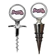 Atlanta Braves MLB Cork Screw and Wine Bottle Topper Set by Great American Products