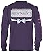 Simply Southern Screenprinted Elephant Logo Long Sleeve Purple T-Shirt - Large