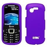 EMPIRE Purple Rubberized Snap-On Cover Case for AT&T Samsung Evergreen A667 ....