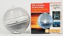 LAMPE SOLAIRE FLOTTANTE OU A SUSPENDRE BOULE EXTERIEUR OU INTERIEUR POUR JARDIN BASSIN PISCINE OU DECORATION NOEL OU FESTIVE
